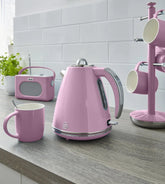 Swan Retro Jug Elektrikli Su Isıtıcısı Kettle 1.5 Litre 3000 w Pembe